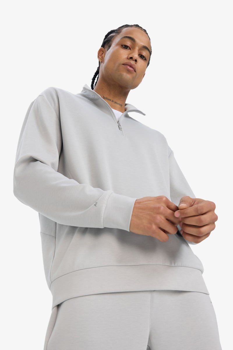 DeFacto Grey Man DeFactoFit Standard Fit Printed Sweatshirt Casual - Image 5
